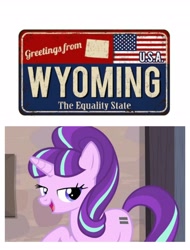 Size: 3106x4096 | Tagged: safe, imported from derpibooru, starlight glimmer, the cutie map, equality, happy, s5 starlight, wyoming