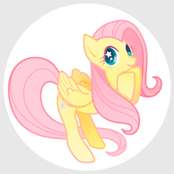 Size: 1200x1200 | Tagged: safe, artist:boon_9, imported from derpibooru, part of a set, fluttershy, pegasus, pony, circle background, cute, female, mare, shyabetes, solo, starry eyes, wingding eyes