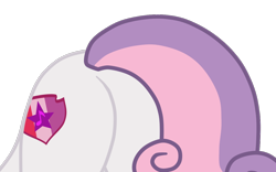 Size: 1194x747 | Tagged: safe, alternate version, artist:gmaplay, imported from derpibooru, part of a set, sweetie belle, pony, unicorn, growing up is hard to do, alternate character, butt, butt only, older, older sweetie belle, plot, rear view, simple background, solo, sweetie butt, transparent background