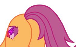 Size: 1194x747 | Tagged: safe, alternate version, artist:gmaplay, imported from derpibooru, part of a set, scootaloo, pegasus, pony, growing up is hard to do, alternate character, butt, butt only, plot, scootabutt, simple background, solo, transparent background