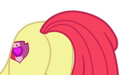 Size: 1194x747 | Tagged: safe, alternate version, artist:gmaplay, imported from derpibooru, part of a set, apple bloom, earth pony, pony, growing up is hard to do, bloom butt, butt, butt only, plot, simple background, solo, transparent background