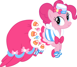 Size: 1280x1117 | Tagged: safe, artist:cloudy glow, artist:cloudyglow, imported from derpibooru, pinkie pie, earth pony, pony, the best night ever, clothes, dress, female, gala dress, mare, simple background, solo, transparent background, vector