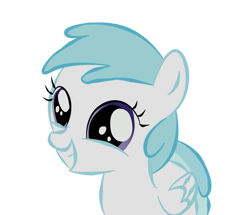 Size: 965x828 | Tagged: safe, artist:sonicrainbowdashie, imported from derpibooru, cotton cloudy, pegasus, pony, trade ya, .ai available, .svg available, early, female, filly, folded wings, grin, simple background, smiling, svg, transparent background, vector, wings