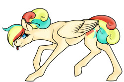 Size: 835x551 | Tagged: safe, artist:jaythemonstrosity, imported from derpibooru, oc, oc only, oc:summer tides, pegasus, pony, female, mare, simple background, solo, tongue out, transparent background