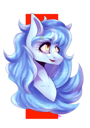 Size: 2600x3700 | Tagged: safe, artist:arya9118, imported from derpibooru, oc, oc only, oc:dozy down, pony, bust, female, head, looking up, mare, portrait, solo