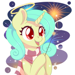 Size: 1600x1600 | Tagged: safe, artist:musicfirewind, artist:wavecipher, imported from derpibooru, oc, oc only, oc:seven sister, pony, halo, simple background, solo, transparent background