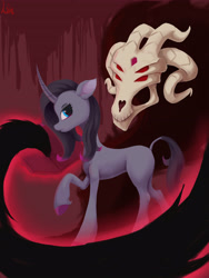 Size: 3543x4724 | Tagged: safe, artist:lin feng, imported from derpibooru, fhtng th§ ¿nsp§kbl, oleander, pony, unicorn, them's fightin' herds, book, community related, magic, oleander (tfh)