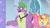 Size: 1920x1080 | Tagged: safe, imported from derpibooru, screencap, luster dawn, spike, dragon, pony, unicorn, the last problem, duo, female, male, mare, older, older spike, winged spike, wings