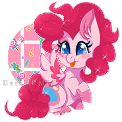 Size: 4223x4235 | Tagged: safe, artist:darkjillmlp123, imported from derpibooru, pinkie pie, pegasus, pony, spoiler:g5, absurd resolution, cute, diapinkes, female, g5, g5 concept leak style, g5 concept leaks, mare, medibang paint, pegasus pinkie pie, pinkie pie (g5 concept leak), pinkie pie (g5), race swap, simple background, solo, transparent background