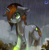 Size: 2111x2160 | Tagged: safe, artist:brainiac, derpibooru exclusive, imported from derpibooru, oc, oc only, oc:littlepip, pony, unicorn, fallout equestria, female, mare, missing accessory, rain, solo, wet, wet mane