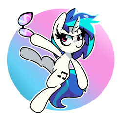 Size: 2000x1971 | Tagged: safe, artist:kindakismet, imported from derpibooru, dj pon-3, vinyl scratch, pony, unicorn, female, glasses off, mare, solo, sunglasses