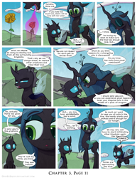 Size: 1200x1552 | Tagged: safe, artist:deusexequus, imported from derpibooru, queen chrysalis, changeling, changeling queen, comic:fix, changeling feeding, comic, female, speech bubble