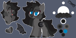 Size: 5111x2593 | Tagged: safe, artist:moonydusk, imported from derpibooru, oc, oc only, oc:moonlight dusk, bat pony, bat wings, female, mare, reference sheet, simple background, wings