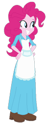 Size: 225x584 | Tagged: safe, artist:cartoonmasterv3, imported from derpibooru, pinkie pie, equestria girls, farm girl, simple background, solo, transparent background