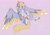 Size: 1928x1350 | Tagged: safe, artist:_pretzelprince_, artist:dazzledoves, imported from derpibooru, derpy hooves, pegasus, pony, alternate design, chest fluff, coat markings, colored hooves, colored wings, colored wingtips, eyes closed, female, fluffy, happy, large wings, leg fluff, mare, pale belly, smiling, socks (coat marking), socks (coat markings), solo, spread wings, underhoof, wings