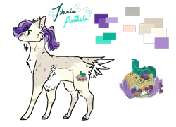 Size: 1181x849 | Tagged: safe, artist:ayartzramen, imported from derpibooru, oc, oc only, oc:titania fea pommel, earth pony, pony, cheek fluff, chest fluff, female, fluffy, glasses, magical lesbian spawn, mare, offspring, parent:coco pommel, parent:twilight sparkle, parents:cocosparkle, reference sheet, simple background, solo, tail feathers, transparent background