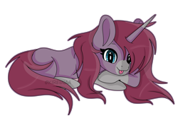 Size: 6997x4683 | Tagged: safe, artist:kireiinaa, imported from derpibooru, oc, oc only, oc:bleeding heart, pony, unicorn, absurd resolution, female, lying down, mare, prone, simple background, solo, transparent background