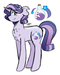 Size: 937x1184 | Tagged: safe, artist:gallantserver, imported from derpibooru, oc, oc only, oc:glitter glitz, pony, unicorn, female, magical lesbian spawn, mare, offspring, parent:starlight glimmer, parent:trixie, parents:startrix, simple background, solo, transparent background