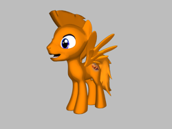 Size: 2000x1500 | Tagged: safe, artist:taionafan369, imported from derpibooru, oc, oc only, oc:xtreme, fish, goldfish, pegasus, pony, pony creator, 3d, 3d pony creator, finn and friends, flavor blasted, food, goldfish crackers, male, mohawk, pegasus oc, ponified, ponylumen, simple background, solo, transparent background, wings, xtreme