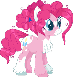 Size: 362x383 | Tagged: safe, artist:artistcoolpony, artist:selenaede, imported from derpibooru, pinkie pie, earth pony, pony, alternate design, base used, blaze (coat marking), coat markings, facial markings, female, freckles, mare, markings, simple background, socks (coat markings), solo, transparent background, unshorn fetlocks