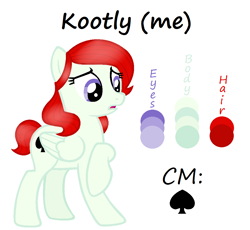 Size: 1078x990 | Tagged: safe, artist:sweetandelite, imported from derpibooru, oc, oc only, oc:kootly, pony, devianart, simple background, solo