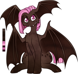 Size: 941x892 | Tagged: safe, artist:velnyx, imported from derpibooru, oc, oc only, oc:ganache, bat pony, pony, male, simple background, solo, stallion, transparent background, wing ears