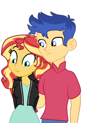 Size: 1975x2741 | Tagged: safe, artist:gmaplay, imported from derpibooru, flash sentry, sunset shimmer, equestria girls, female, flashimmer, male, shipping, simple background, solo, straight, transparent background