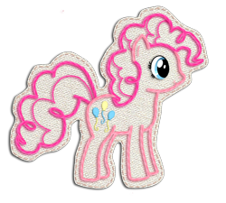 Size: 1200x1080 | Tagged: safe, artist:scootloops, imported from derpibooru, pinkie pie, earth pony, pegasus, pony, crossover, female, kirby, kirby (series), kirby's epic yarn, mare, simple background, solo, style emulation, transparent background, yarn