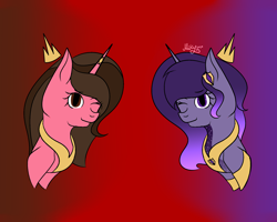 Size: 2000x1600 | Tagged: safe, artist:thecommandermiky, imported from derpibooru, oc, oc only, pony, unicorn, crown, jewelry, one eye closed, regalia, wink