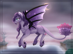 Size: 2804x2102 | Tagged: safe, artist:naezithania, imported from derpibooru, oc, oc only, oc:gorgeous sea, bat pony, pony, female, mare, solo