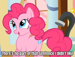 Size: 1306x1003 | Tagged: safe, edit, edited screencap, imported from derpibooru, screencap, pinkie pie, pony, feeling pinkie keen, cropped, cute, diapinkes, futurama, happy, open mouth, reaction image, smiling, solo, zoidberg