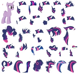 Size: 1024x969 | Tagged: safe, artist:selenaede, imported from derpibooru, twilight sparkle, alicorn, 2015, base, mane, twilight sparkle (alicorn)