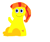 Size: 516x434 | Tagged: safe, artist:thegamerpainter, imported from derpibooru, oc, oc only, oc:pizzaslice, pony, 1000 hours in ms paint, beta, beta drawing, sitting, solo