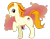 Size: 640x500 | Tagged: safe, artist:trunksi, imported from derpibooru, earth pony, poképony, pony, ponyta, looking back, my little pokémon, pokémon, simple background, solo, transparent background