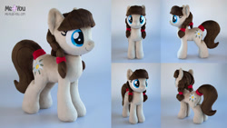 Size: 2000x1125 | Tagged: safe, artist:meplushyou, imported from derpibooru, oc, oc:connie bloom, earth pony, pony, female, irl, mare, photo, plushie, solo