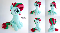 Size: 2000x1115 | Tagged: safe, artist:meplushyou, imported from derpibooru, oc, oc:cherry pip, pegasus, pony, female, irl, mare, photo, plushie, solo