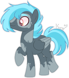 Size: 2547x2871 | Tagged: safe, artist:kurosawakuro, imported from derpibooru, oc, oc only, pegasus, pony, base used, male, offspring, parent:fleetfoot, parent:thunderlane, parents:thunderfoot, simple background, solo, stallion, transparent background, two toned wings, wings