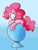 Size: 1280x1665 | Tagged: safe, artist:mr-degration, imported from derpibooru, pinkie pie, earth pony, pony, balloon, balloonbutt, butt, female, gradient background, plot, solo, that pony sure does love balloons