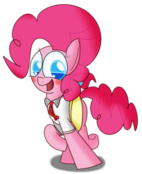 Size: 2219x2703 | Tagged: safe, artist:mr-degration, imported from derpibooru, pinkie pie, pony, clothes, female, schoolgirl, simple background, solo, transparent background, uniform