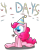 Size: 1816x2245 | Tagged: safe, artist:mr-degration, imported from derpibooru, pinkie pie, earth pony, pony, 4, birthday, female, hat, party hat, party horn, simple background, sitting, solo, transparent background