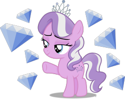 Size: 3978x3169 | Tagged: safe, artist:anime-equestria, imported from derpibooru, diamond tiara, pony, diamond, eyeshadow, happy, jewelry, makeup, simple background, smiling, solo, tiara, transparent background, vector