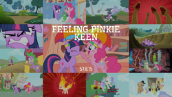 Size: 1966x1105 | Tagged: safe, edit, edited screencap, editor:quoterific, imported from derpibooru, screencap, crafty crate, derpy hooves, dizzy twister, gummy, merry may, orange swirl, parasol, pinkie pie, princess celestia, spike, sunshower raindrops, twilight sparkle, alligator, dragon, earth pony, hydra, pegasus, unicorn, feeling pinkie keen, season 1, anvil, boop, collage, golden oaks library, hat, hay bale, multiple heads, rapidash twilight, slapstick, umbrella hat