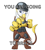 Size: 800x883 | Tagged: source needed, safe, artist:mysticalpha, edit, imported from derpibooru, oc, oc only, oc:geneva, griffon, bipedal, meme, riot gear, solo, you're going to brazil