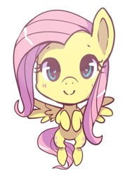 Size: 700x985 | Tagged: safe, artist:pulsefirepony, imported from derpibooru, part of a set, fluttershy, pegasus, pony, blushing, cute, design, female, heart eyes, hooves to the chest, looking at you, mare, shyabetes, simple background, smiling, solo, spread wings, white background, wingding eyes, wings