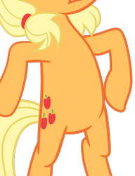Size: 652x847 | Tagged: safe, edit, imported from derpibooru, vector edit, applejack, earth pony, pony, where the apple lies, belly, bipedal, cropped, featureless crotch, pictures of bellies, simple background, solo, teenage applejack, teenager, transparent background, vector
