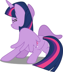 Size: 2308x2598 | Tagged: safe, artist:decprincess, imported from derpibooru, twilight sparkle, alicorn, pony, surf and/or turf, butt, female, high res, mare, plot, simple background, solo, transparent background, twibutt, twilight sparkle (alicorn), vector