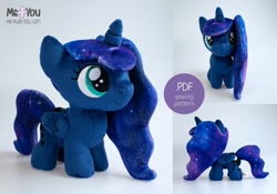 Size: 1280x895 | Tagged: safe, artist:meplushyou, imported from derpibooru, princess luna, pony, chibi, irl, photo, plushie, solo