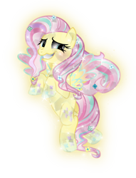 Size: 7000x9150 | Tagged: safe, artist:lincolnbrewsterfan, derpibooru exclusive, imported from derpibooru, fluttershy, crystal pony, pegasus, pony, colored wings, crystallized pony, female, glow, glowing, gradient hooves, gradient mane, gradient wings, mare, multicolored wings, rainbow power, rainbow power-ified, rainbow wings, simple background, solo, sparkly wings, transparent background, wings