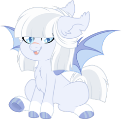 Size: 993x967 | Tagged: safe, artist:kryptidkitty, artist:mourningfog, imported from derpibooru, oc, oc only, bat pony, pony, chest fluff, simple background, solo, transparent background