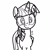 Size: 3840x3840 | Tagged: safe, artist:byteslice, imported from derpibooru, twilight sparkle, alicorn, pony, looking at you, monochrome, simple background, solo, twilight sparkle (alicorn), white background